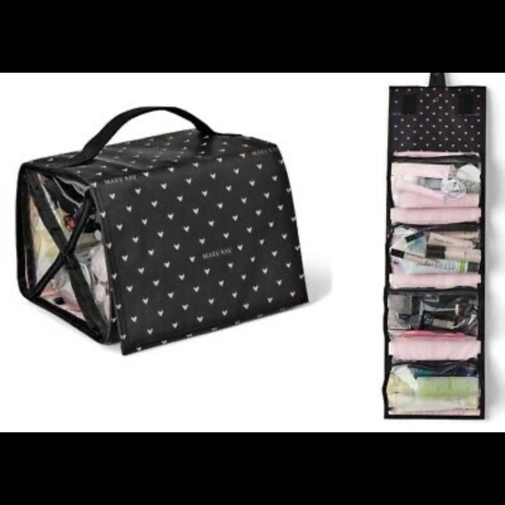 COPY - Mary Kay travel roll up bag w/ removable pouches.